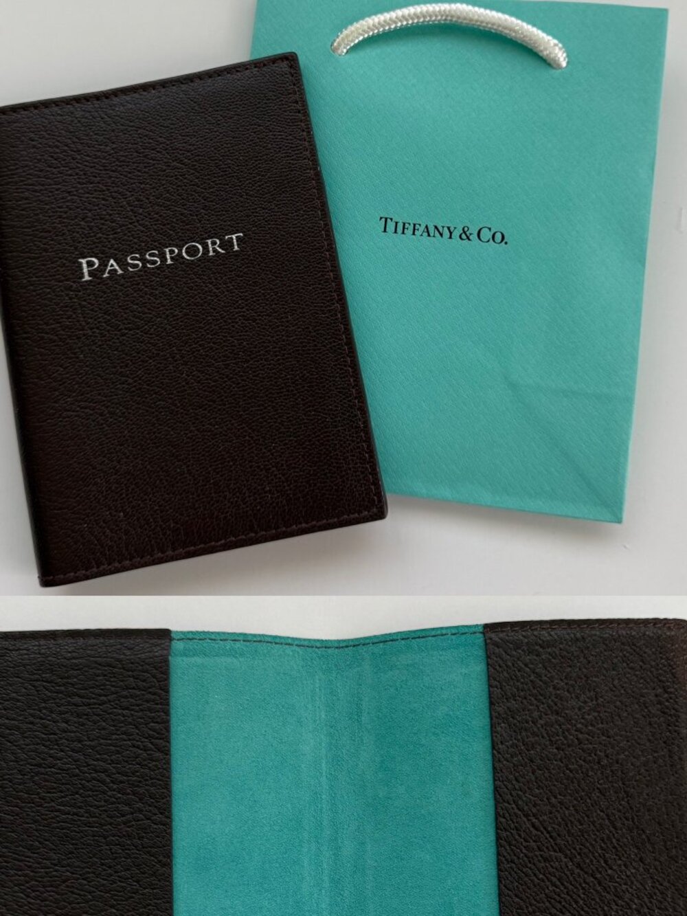 Tiffany & Co. Leather / Suede Passport Holder Travel